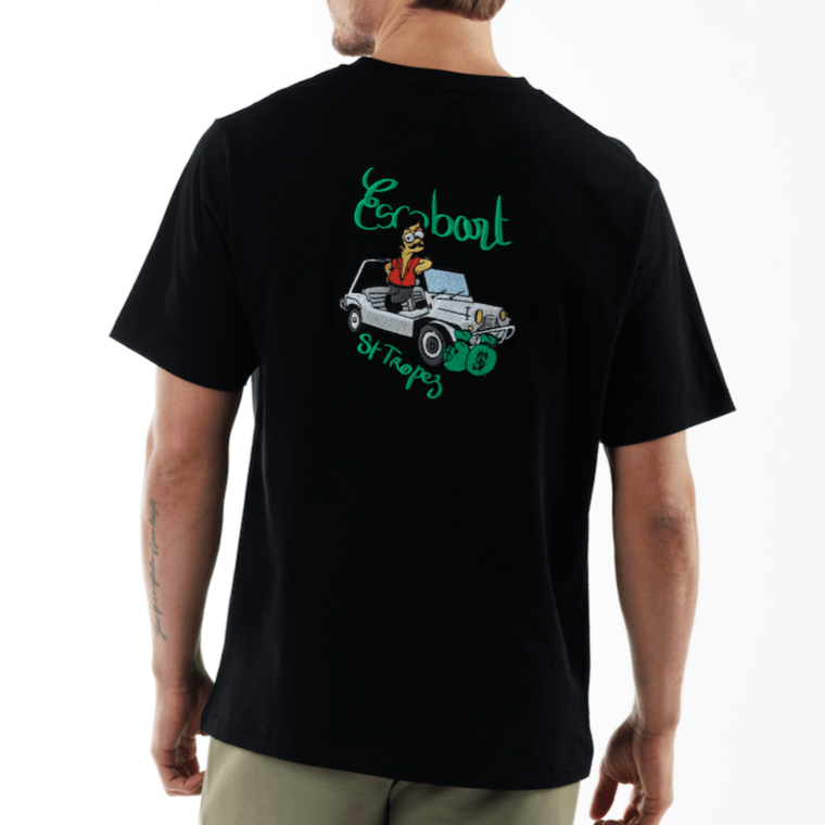 ALLARD BLACK | Oversize Cotton T-Shirt ESCOBART MOKE - Bain de Mer