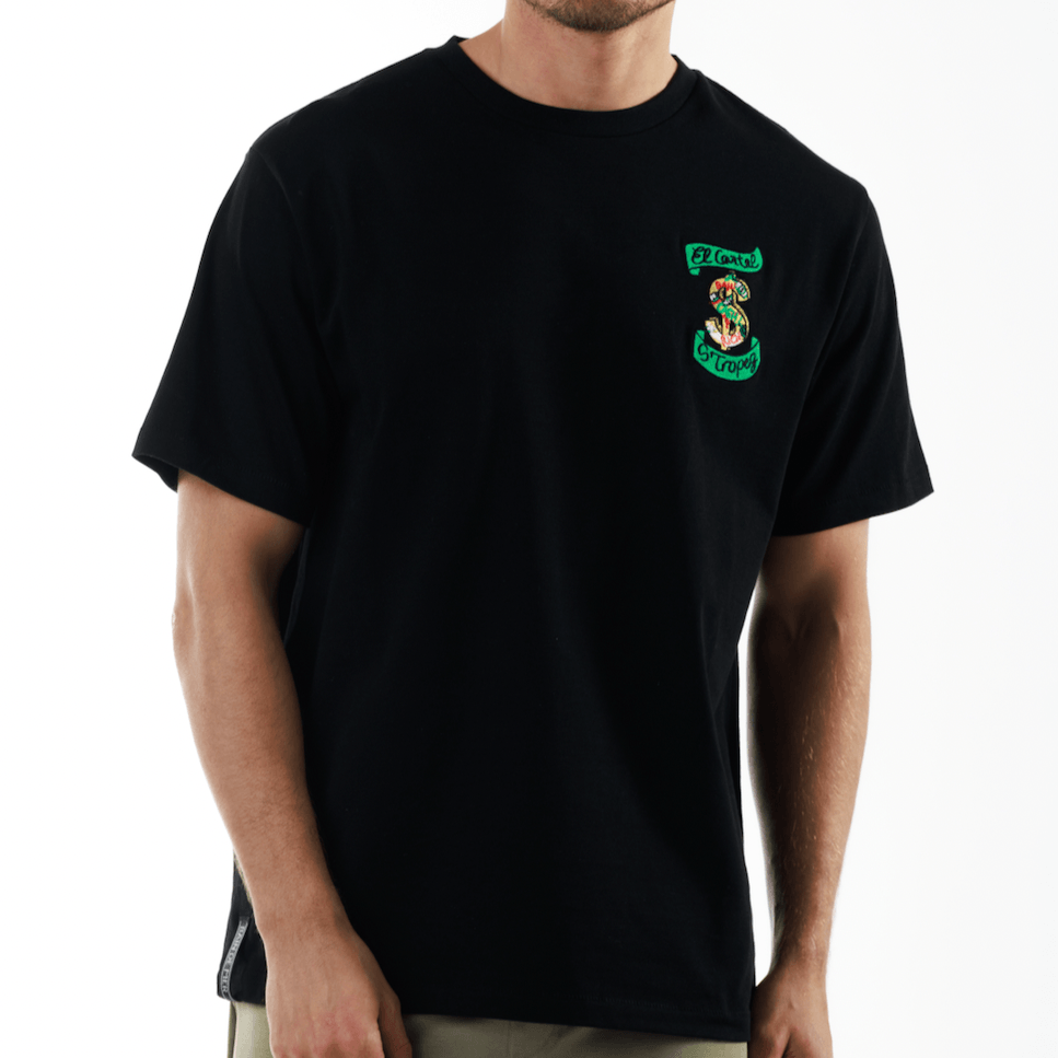 ALLARD BLACK | Oversize Cotton T-Shirt ESCOBART MOKE - Bain de Mer