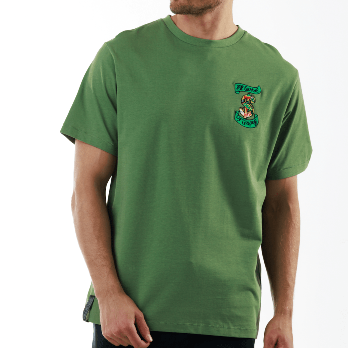 ALLARD MILITARY GREEN | Oversize Cotton T-Shirt ESCOBART MOKE - Bain de Mer