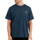ALLARD NAVY BLUE | Mens Cotton Oversized T-Shirt ST TROPEZ LIMITED EDITION - Bain de Mer