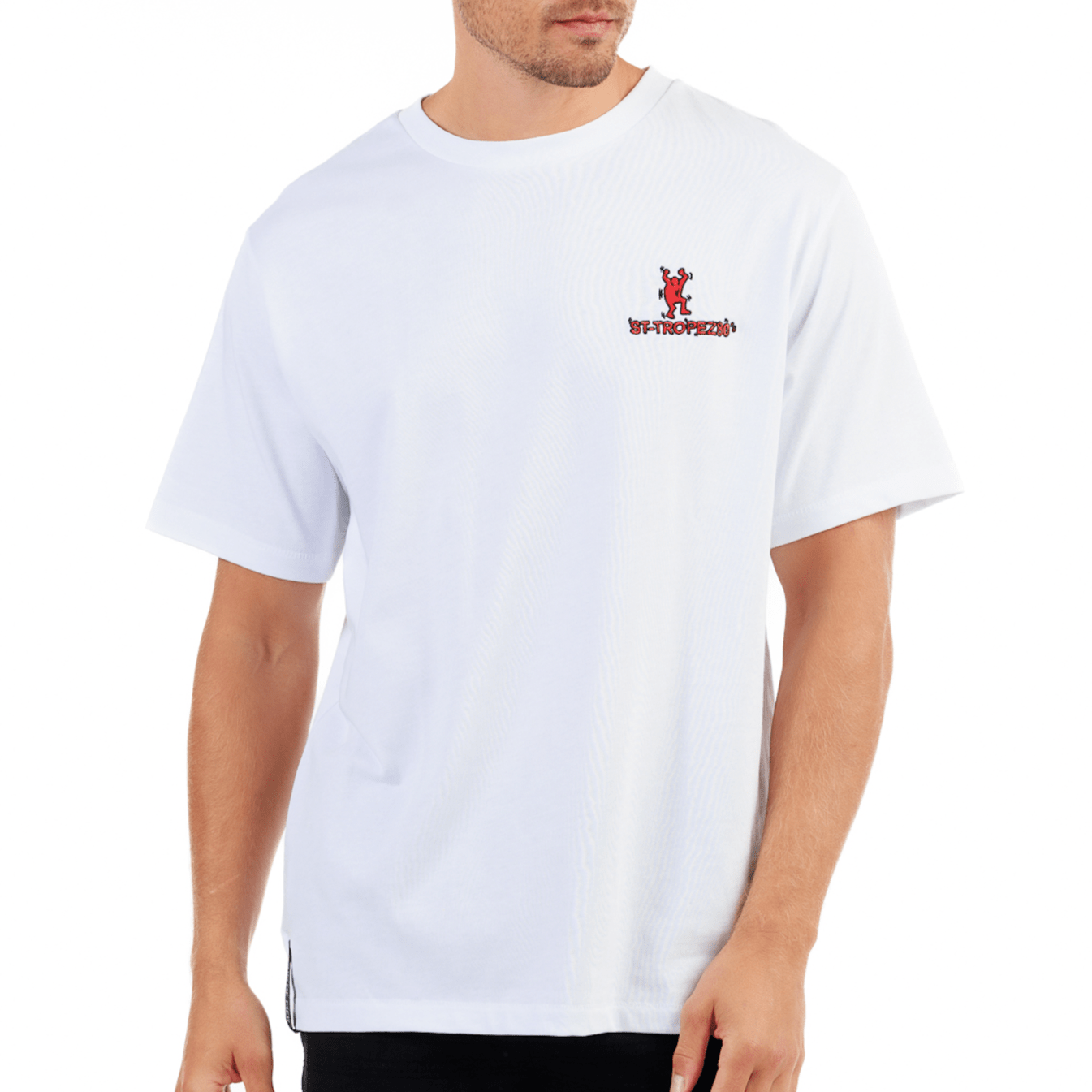 ALLARD WHITE | Mens Cotton Oversized T-Shirt ST TROPEZ LIMITED EDITION - Bain de Mer