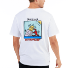 ALLARD WHITE | Mens Cotton Oversized T-Shirt ST TROPEZ LIMITED EDITION - Bain de Mer