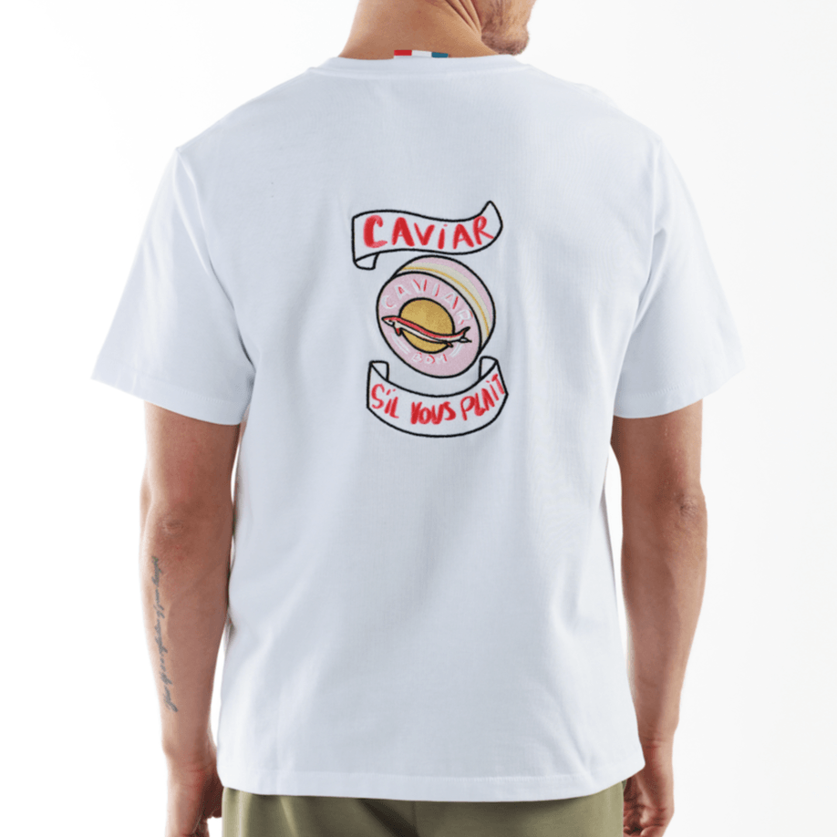 ALLARD WHITE | Oversize Cotton T-Shirt CAVIAR STP - Bain de Mer