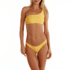 EMMA METALLIC YELLOW | Bikini Bottom - Bain de Mer