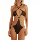 EVA SHINY CHOCOLATE | One-piece Swimsuit - Bain de Mer