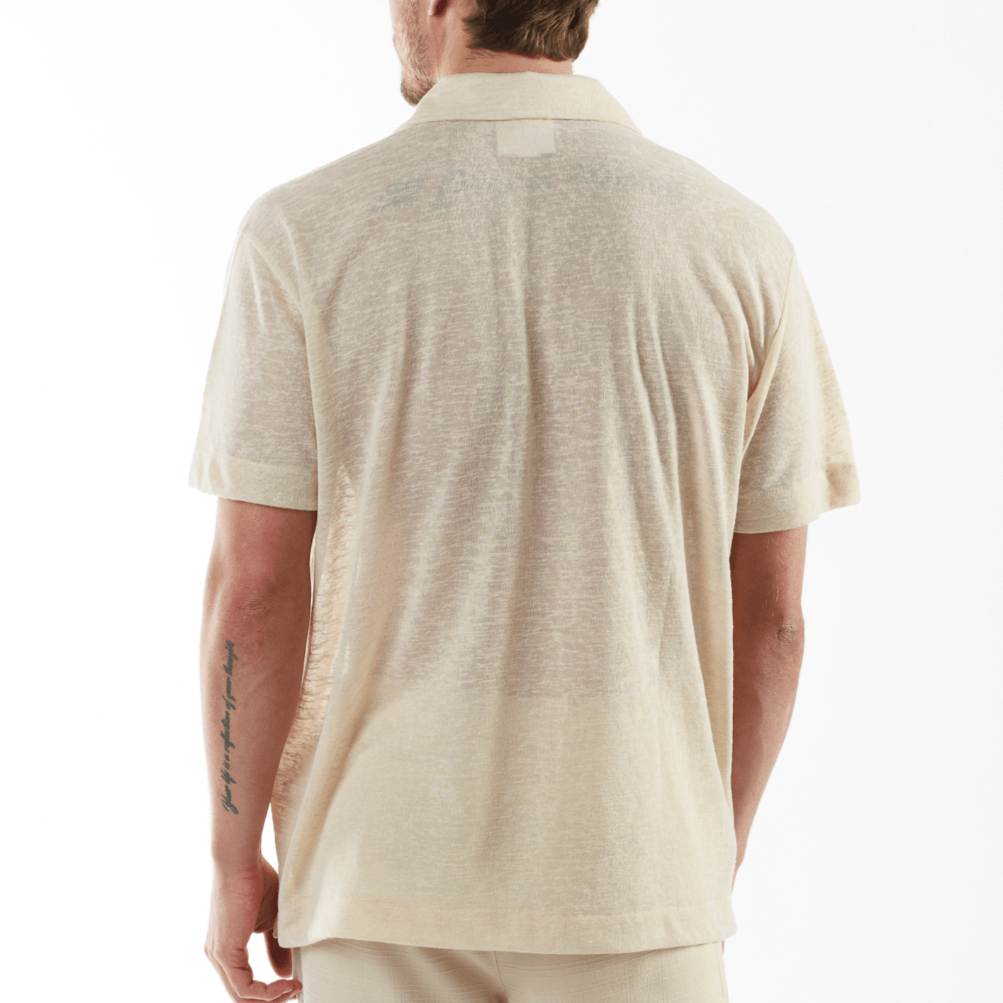 LOULOU SAND | Oversized Linen Shirt Short Sleeve - Bain de Mer