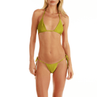LUNA METALLIC OLIVE | Bikini Top - Bain de Mer