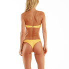 NIKKI METALLIC YELLOW | Bikini Top - Bain de Mer