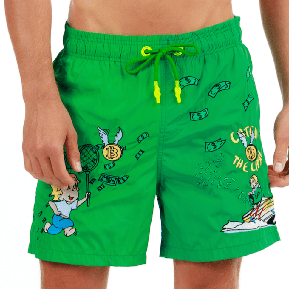 SALIN GREEN | Mens Swimwear CATCH THE DOLLAR - Bain de Mer