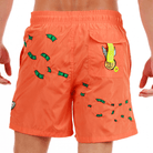 SALIN ORANGE | Mens Swimwear CATCH THE DOLLAR - Bain de Mer