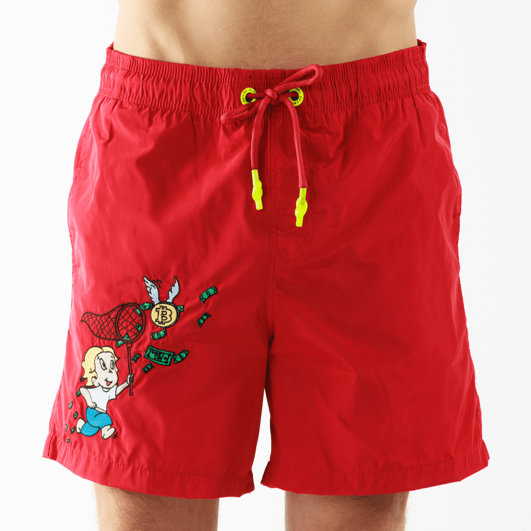 SALIN RED | Mens Swimwear RICH THE DOLLAR MONO - Bain de Mer
