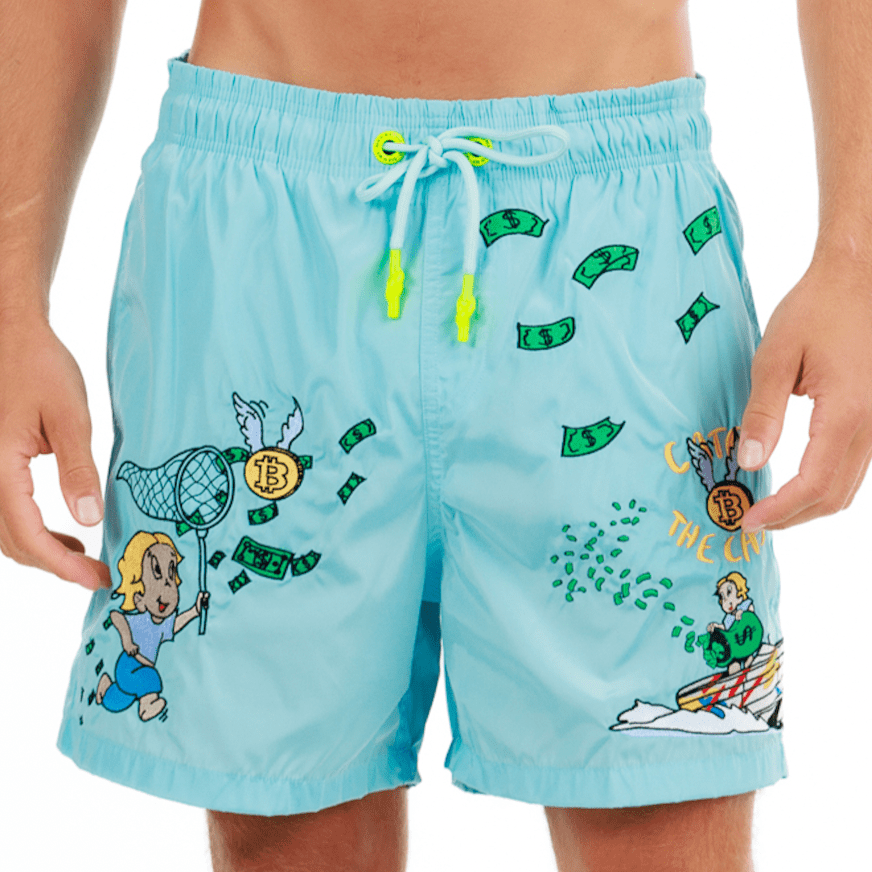 SALIN SKY BLUE | Mens Swimwear CATCH THE DOLLAR - Bain de Mer