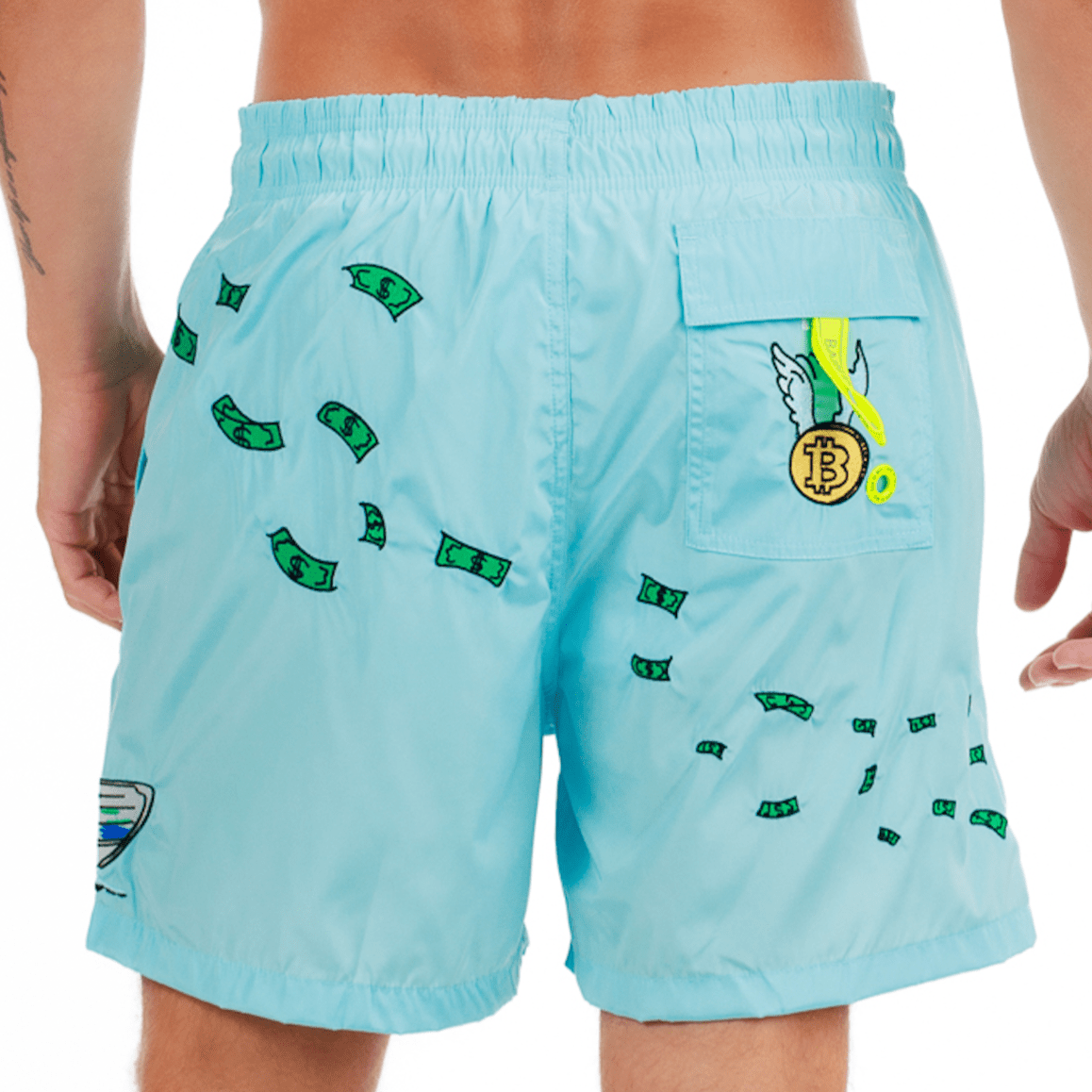 SALIN SKY BLUE | Mens Swimwear CATCH THE DOLLAR - Bain de Mer