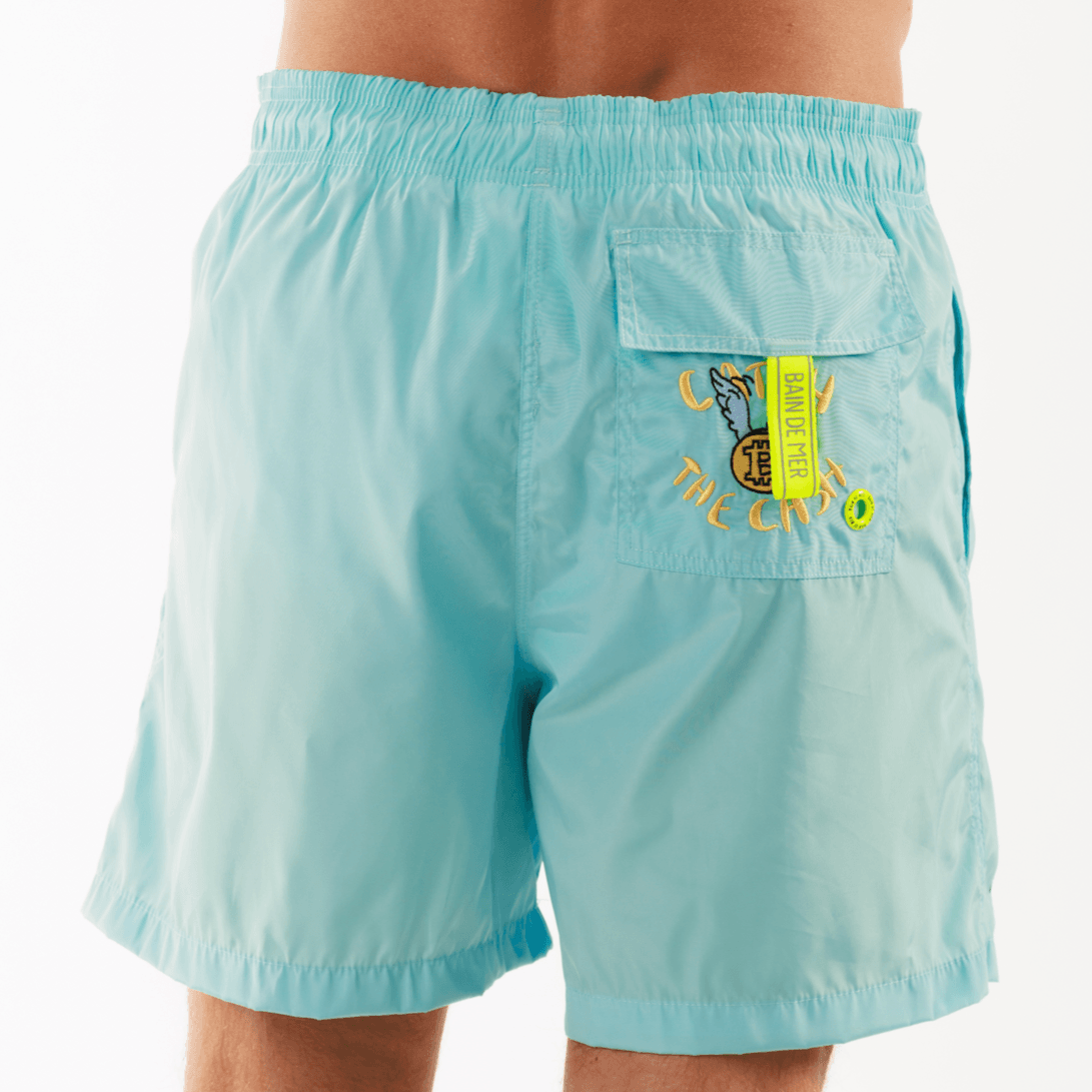 SALIN SKY BLUE | Mens Swimwear RICH THE DOLLAR MONO - Bain de Mer