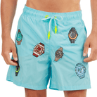 SALIN SKY BLUE | Mens Swimwear THE WATCH ALLOVER - Bain de Mer