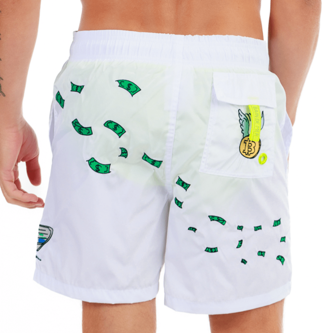 SALIN WHITE | Mens Swimwear CATCH THE DOLLAR - Bain de Mer