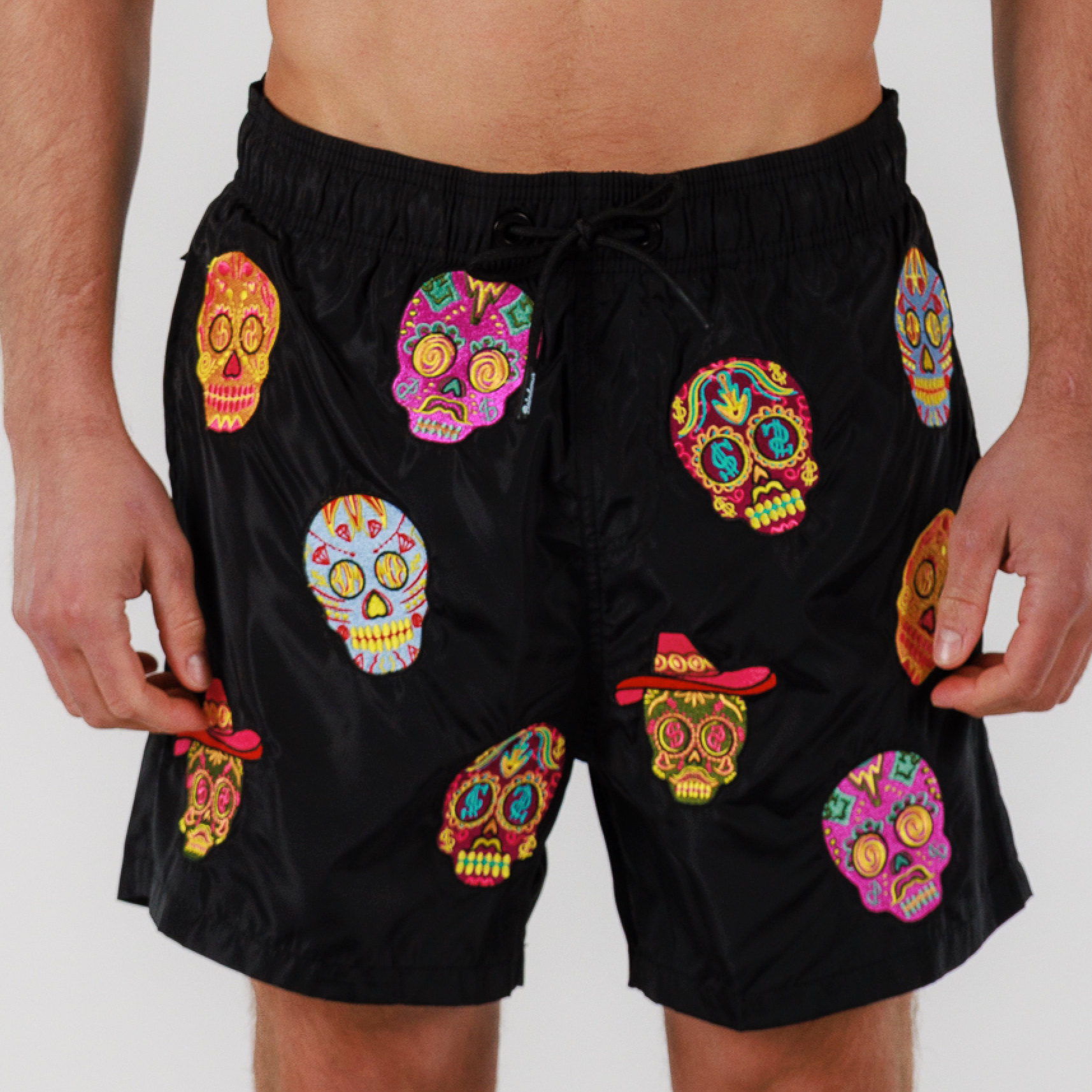 SALIN BLACK Mens Swimwear BDM SKULL AO BAINDEMER