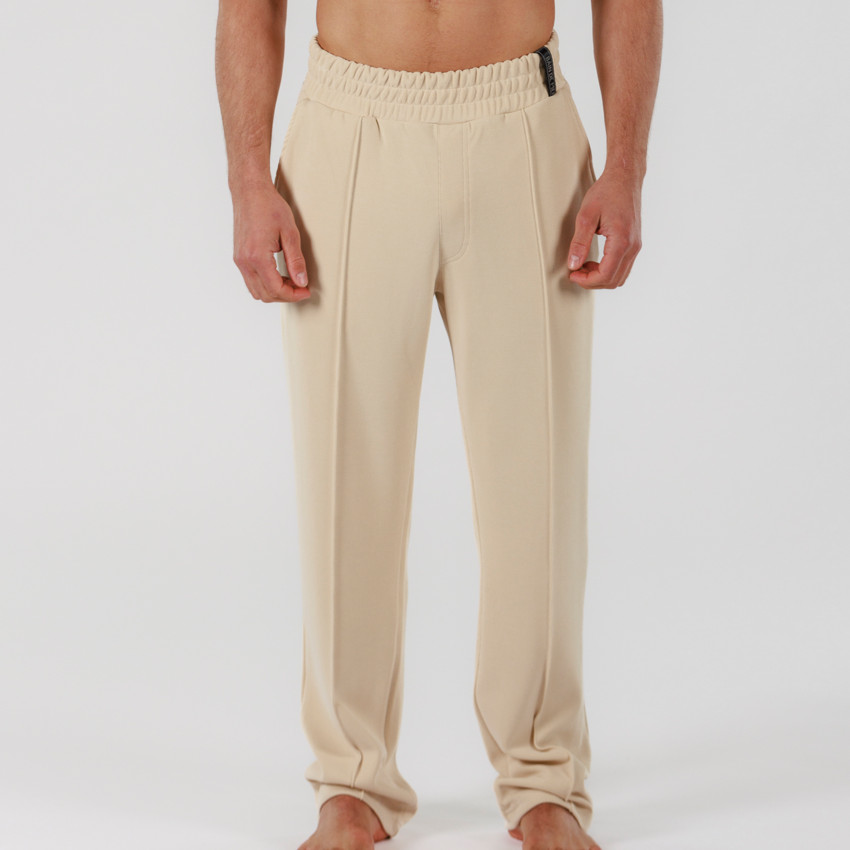 SAND | Mens Square Pique Pants – BAINDEMER SAND | Mens Square Pique Pants – BAINDEMER