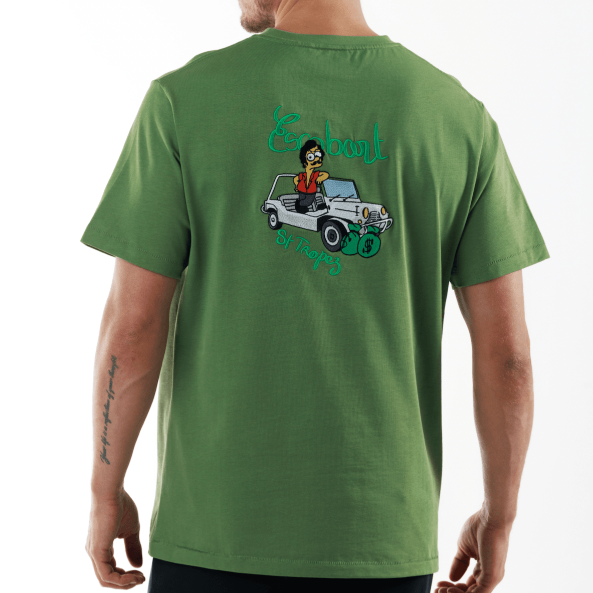 ALLARD MILITARY GREEN | Oversize Cotton T-Shirt ESCOBART MOKE - Bain de Mer