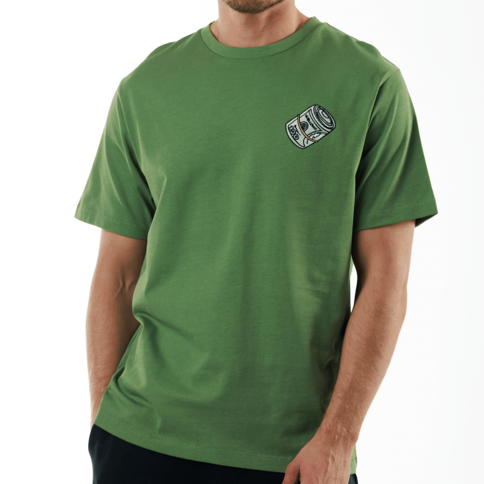 ALLARD MILITARY GREEN | Oversize Cotton T-Shirt THE WALL STREET - Bain de Mer