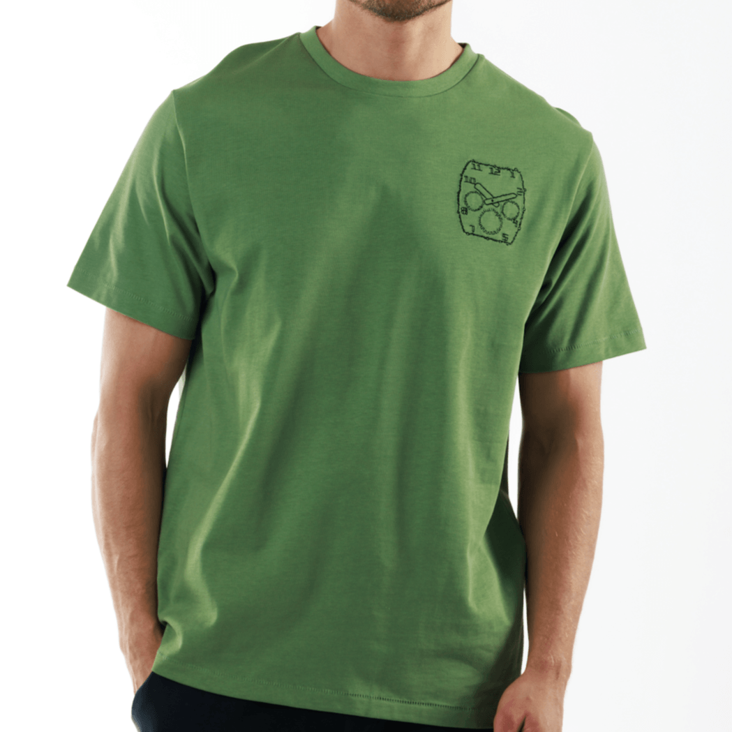 ALLARD MILITARY GREEN | Oversize Cotton T-Shirt WATCH LIMITED R - Bain de Mer
