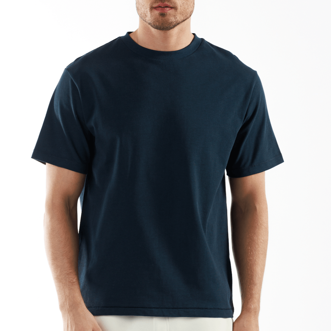 ALLARD NAVY BLUE | Oversized Cotton T-Shirt ATELIER - Bain de Mer