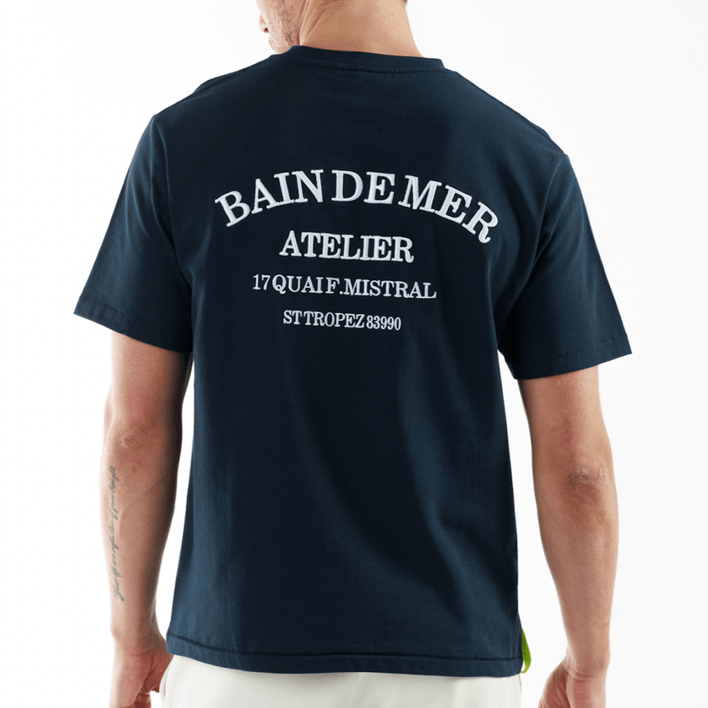 ALLARD NAVY BLUE | Oversized Cotton T-Shirt ATELIER - Bain de Mer
