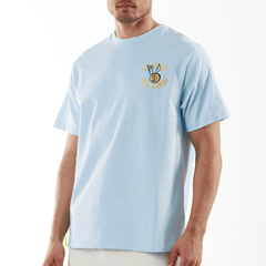 ALLARD SKY BLUE | Oversized Cotton T-Shirt RICH DOLLAR YACHT - Bain de Mer