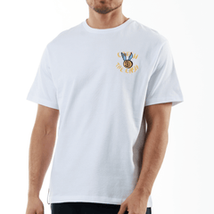 ALLARD WHITE | Oversize Cotton T-Shirt RICH DOLLAR YACHT - Bain de Mer