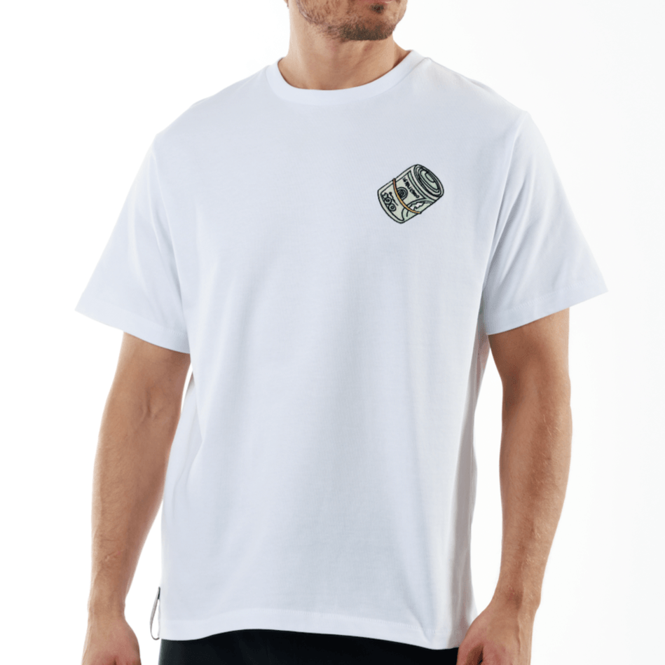ALLARD WHITE | Oversize Cotton T-Shirt THE WALL STREET - Bain de Mer