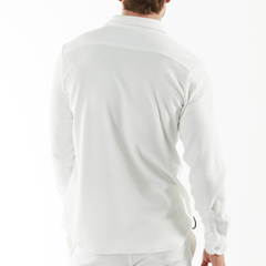 BAGATELLE WHITE | Towelling Long Sleeve Shirt - Bain de Mer