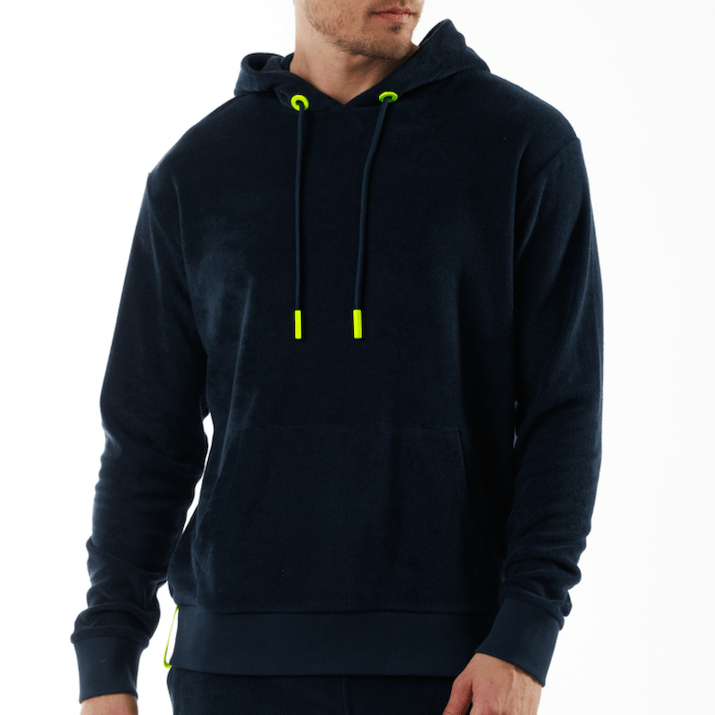 BOHEME NAVY BLUE | Towelling Hoodie - Bain de Mer