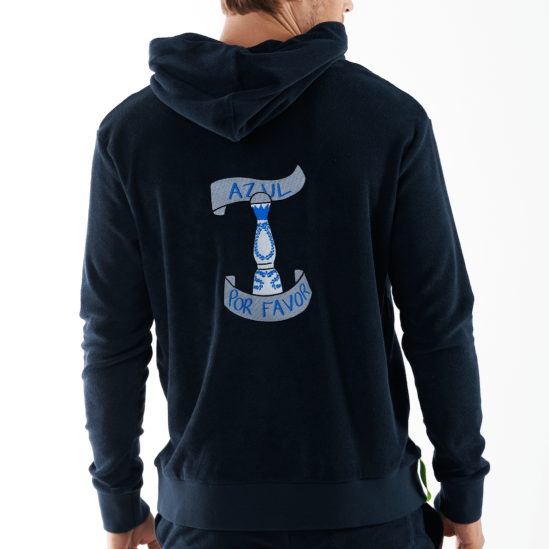 BOHEME NAVY BLUE | Towelling Hoodie AZUL POR FAVOR - Bain de Mer