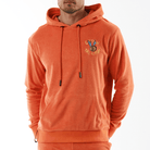 BOHEME ORANGE | Towelling Hoodie CATCH THE CASH - Bain de Mer