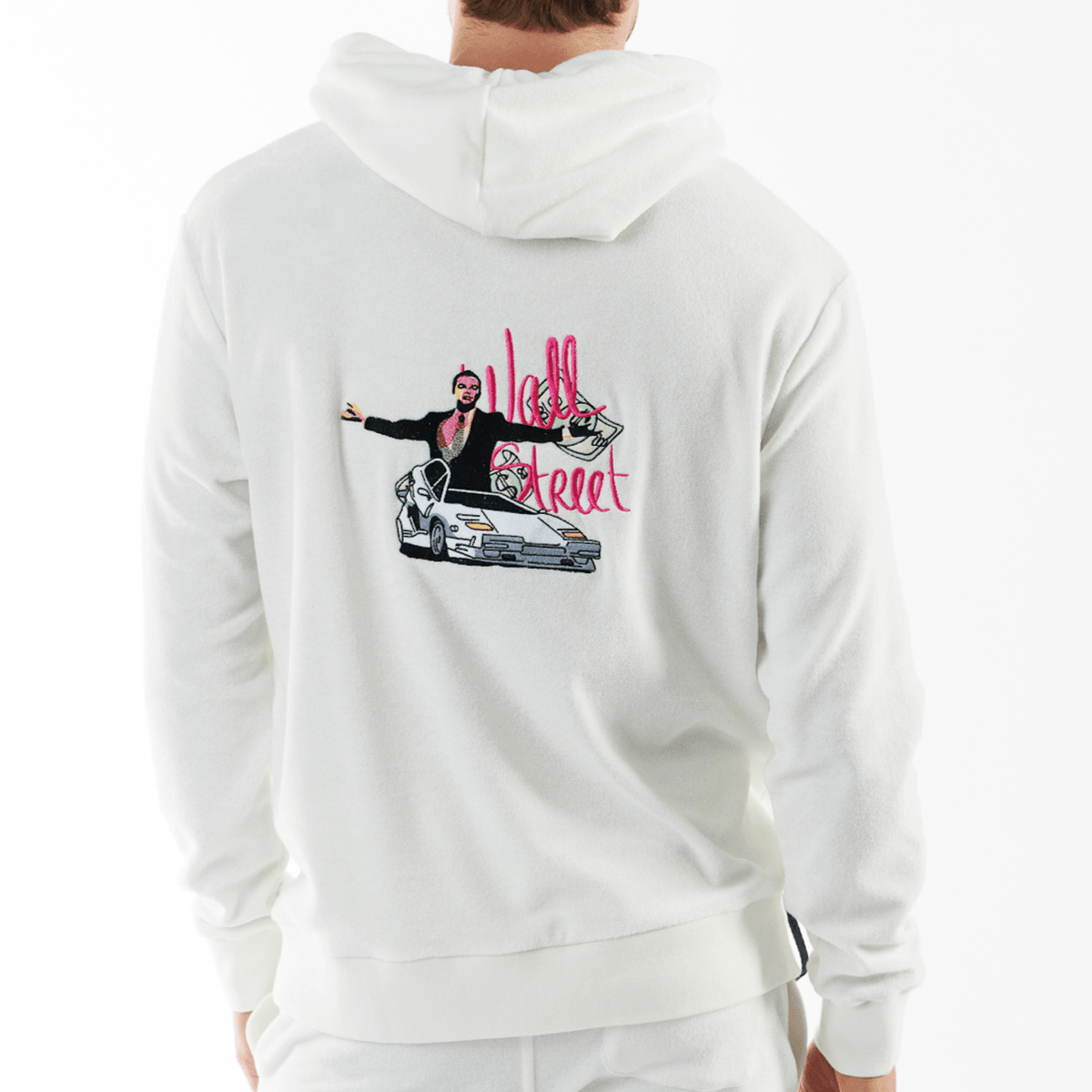 BOHEME WHITE | Towelling Hoodie THE WALL STREET - Bain de Mer