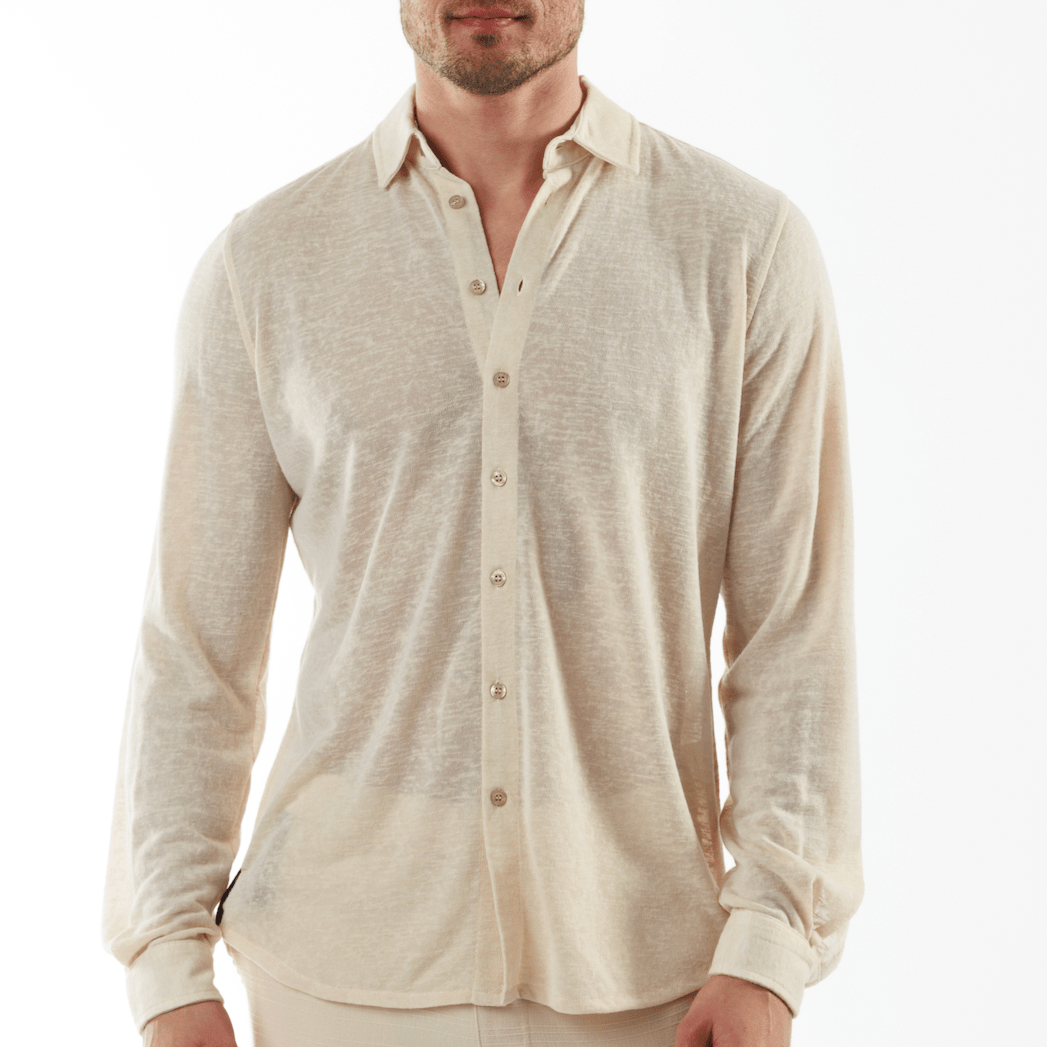 BYBLOS SAND | Linen Shirt Long Sleeve - Bain de Mer