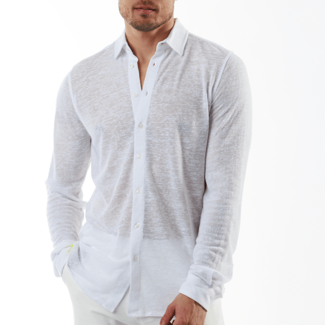 long sleeve linen top