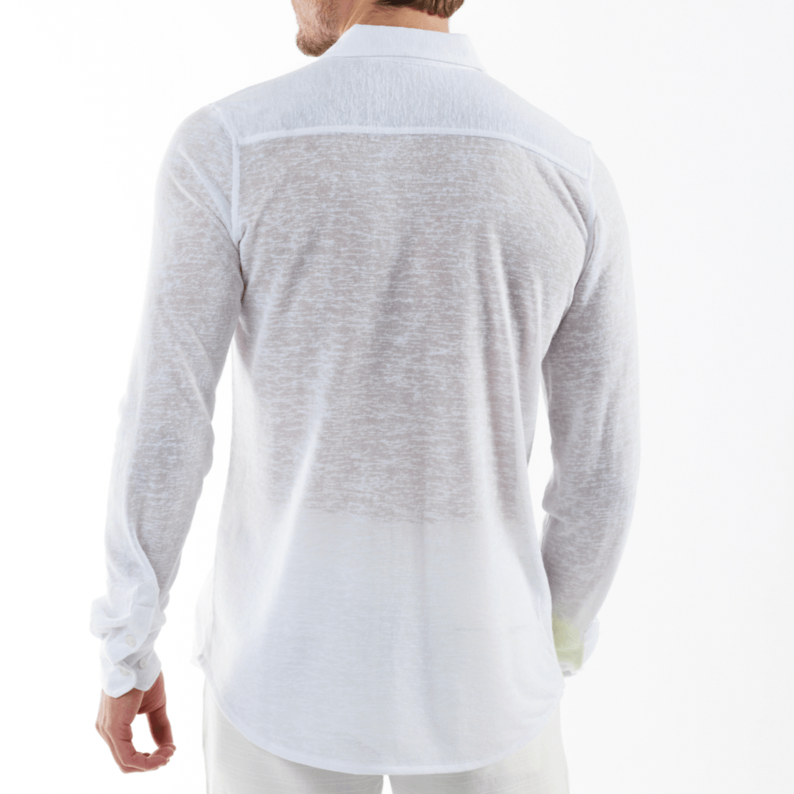 BYBLOS WHITE | Linen Shirt Long Sleeve - Bain de Mer