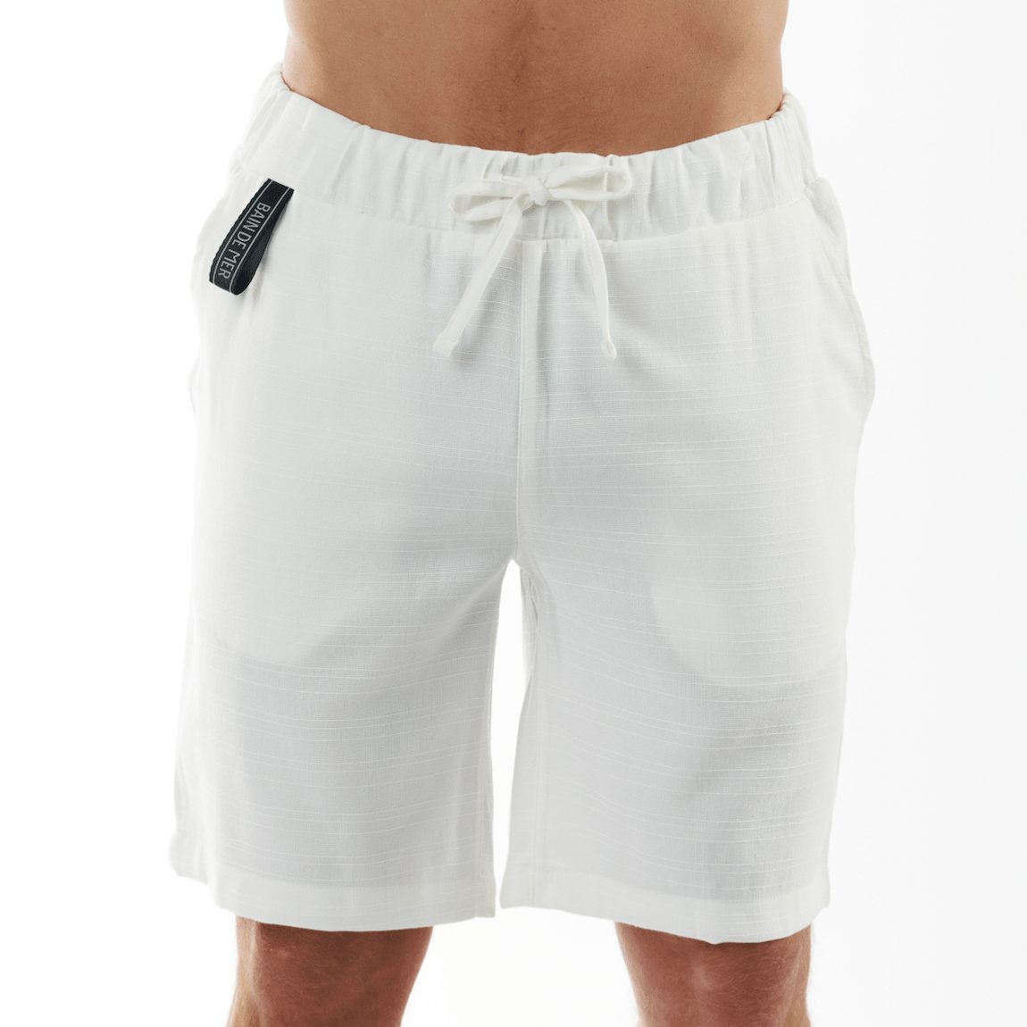 CLUB 55 WHITE | Mens Linen Shorts - Bain de Mer