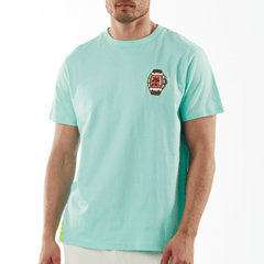 GAMBETTA TIFFANY BLUE | Classic Cut Cotton T-Shirt THE WATCH - Bain de Mer