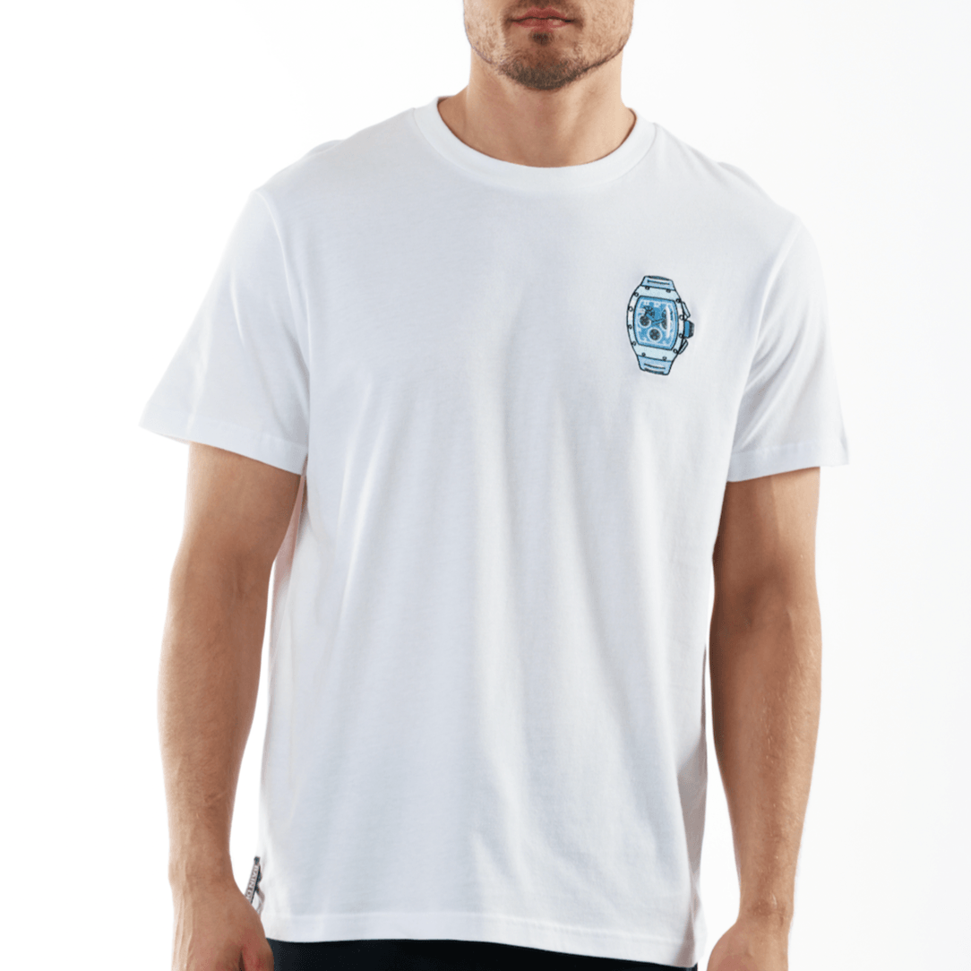 GAMBETTA WHITE | Cotton T-Shirt THE WATCH - Bain de Mer
