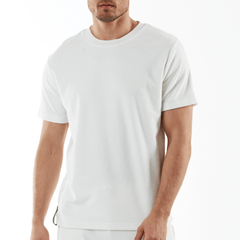 HARMONIE WHITE | Towelling T-shirt - Bain de Mer