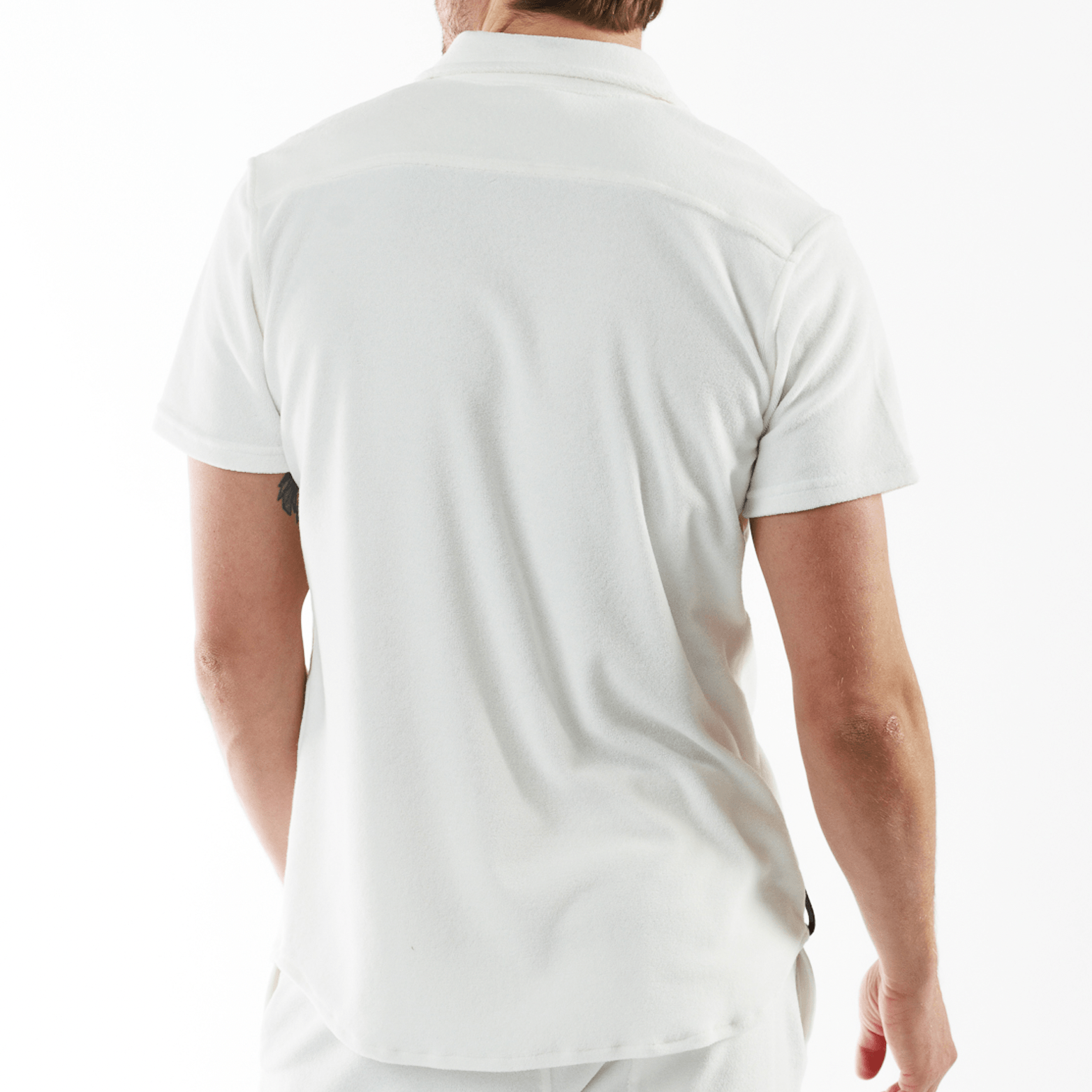 HERITAGE WHITE | Towelling Shirt Short Sleeve - Bain de Mer