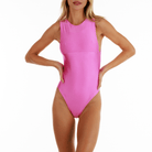 KARIN METALLIC PINK | One-piece Swimsuit - Bain de Mer