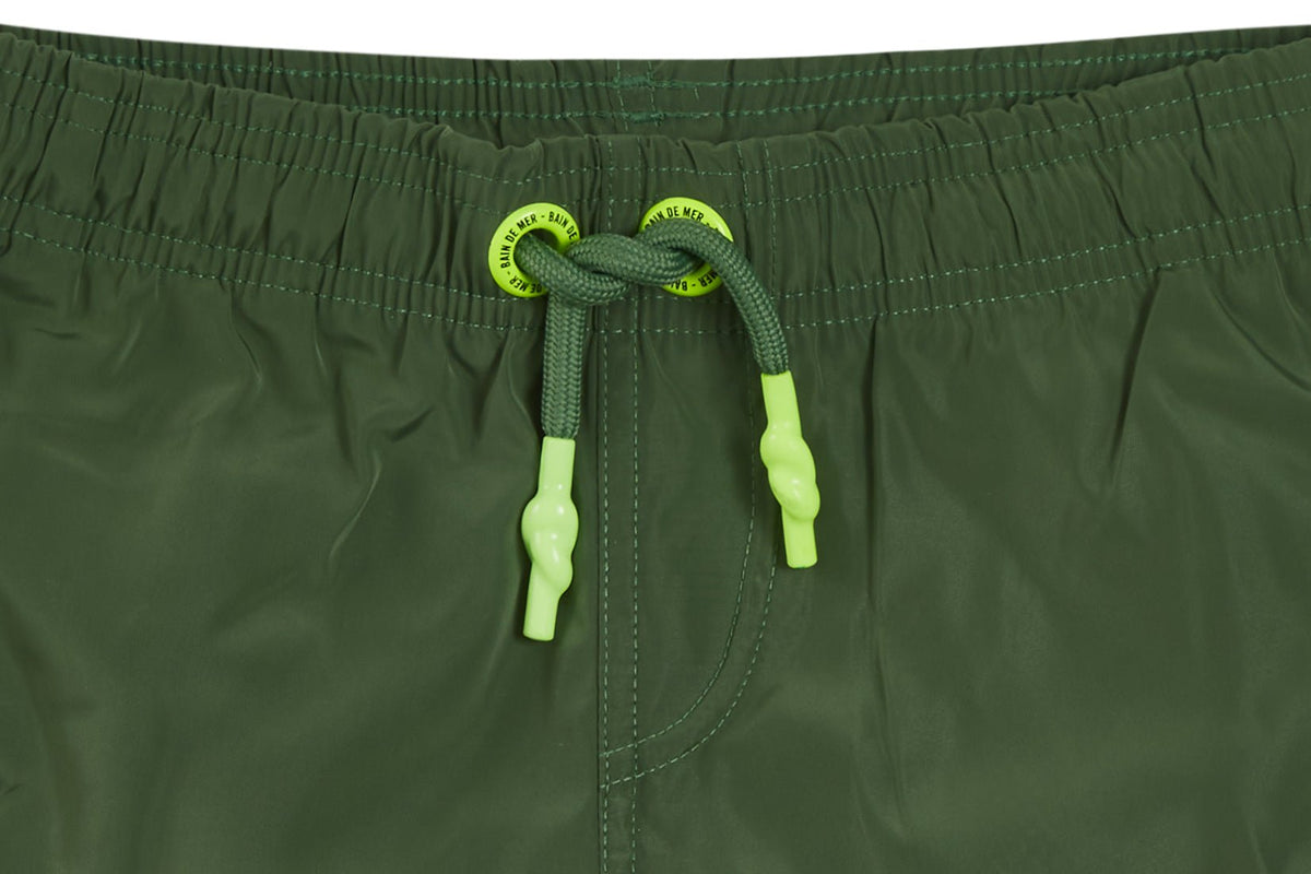 KIDS - Big skull military green | Kids Swimwear - Bain de Mer