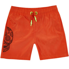 KIDS - Big skull orange | Kids Swimwear - Bain de Mer