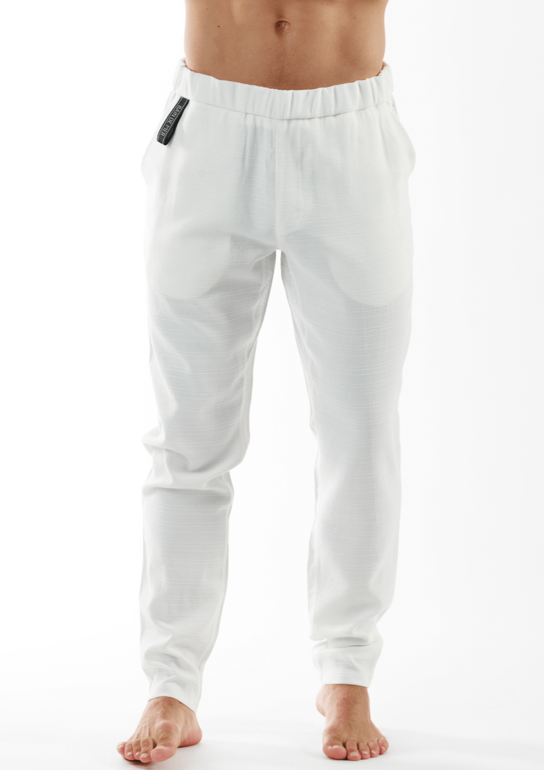 Mens white 2025 athletic pants