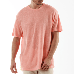 L'ORMEAUX CORAL | Oversized Linen T-Shirt - Bain de Mer