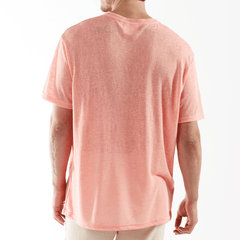 L'ORMEAUX CORAL | Oversized Linen T-Shirt - Bain de Mer
