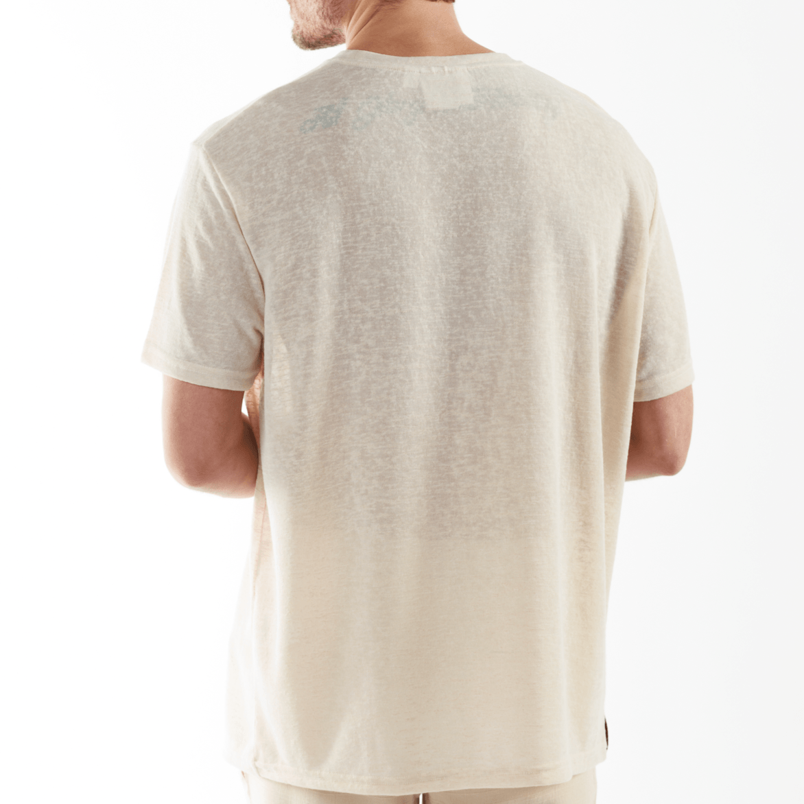 L'ORMEAUX SAND | Oversized Linen T-Shirt - Bain de Mer